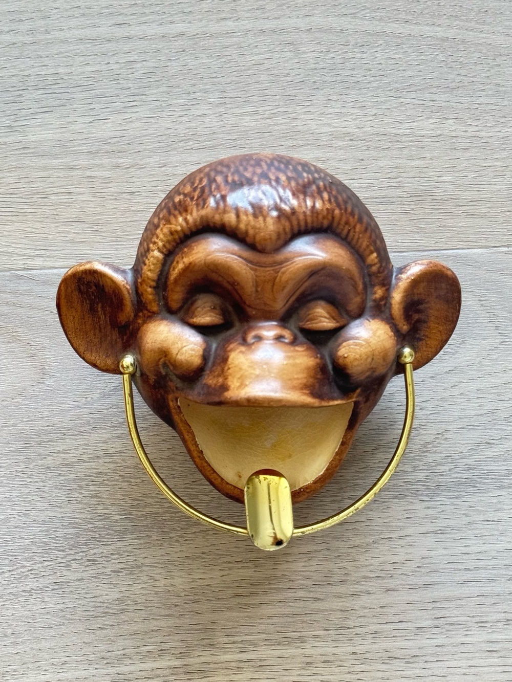 Vintage monkey ashtray trinket tray